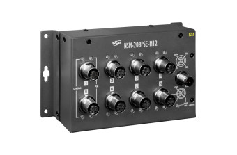 Промышленный Ethernet NSM-208PSE-M12,   ICP DAS Co. Ltd. (Тайвань)